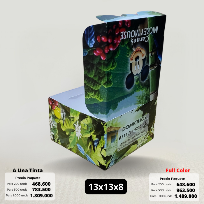 Caja 13x13x8 Caja Ecológica Personalizada