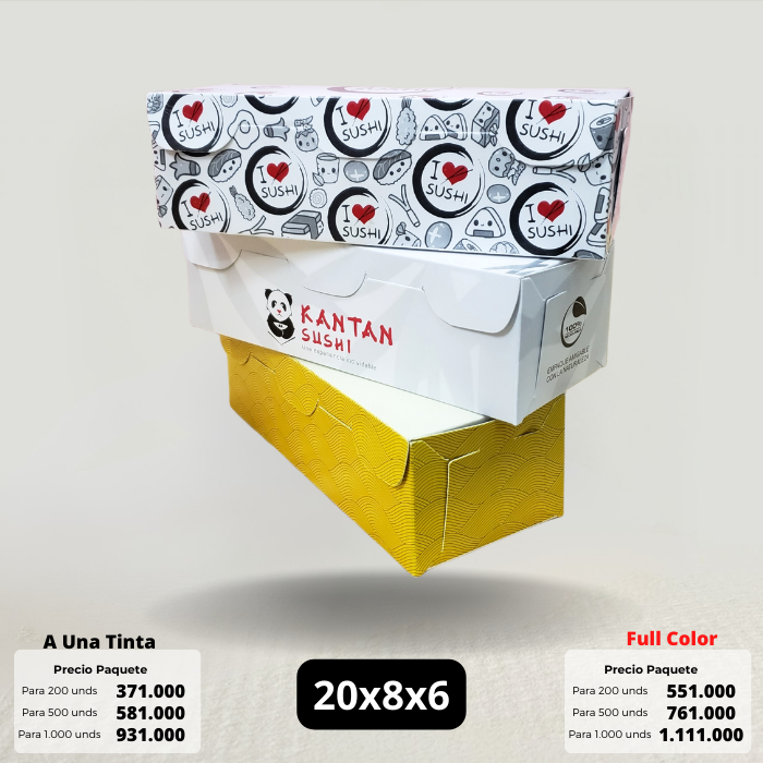 Caja 20x8x6 Caja Ecológica Personalizada