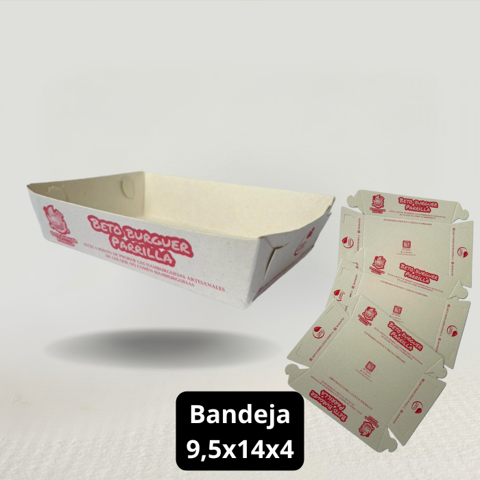 Bandeja 9.5x14x4 Bandeja Ecológica Personalizada