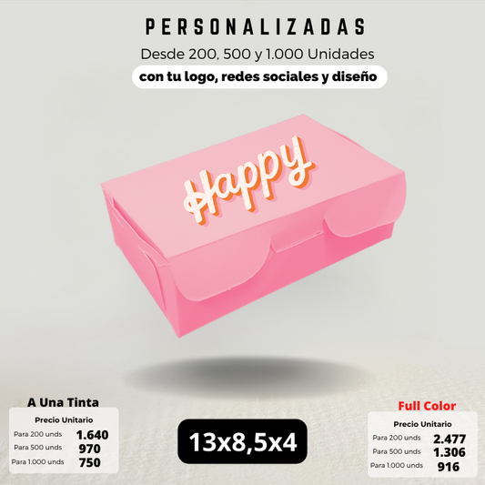 Caja 13x8.5x4 Caja Ecológica Personalizada
