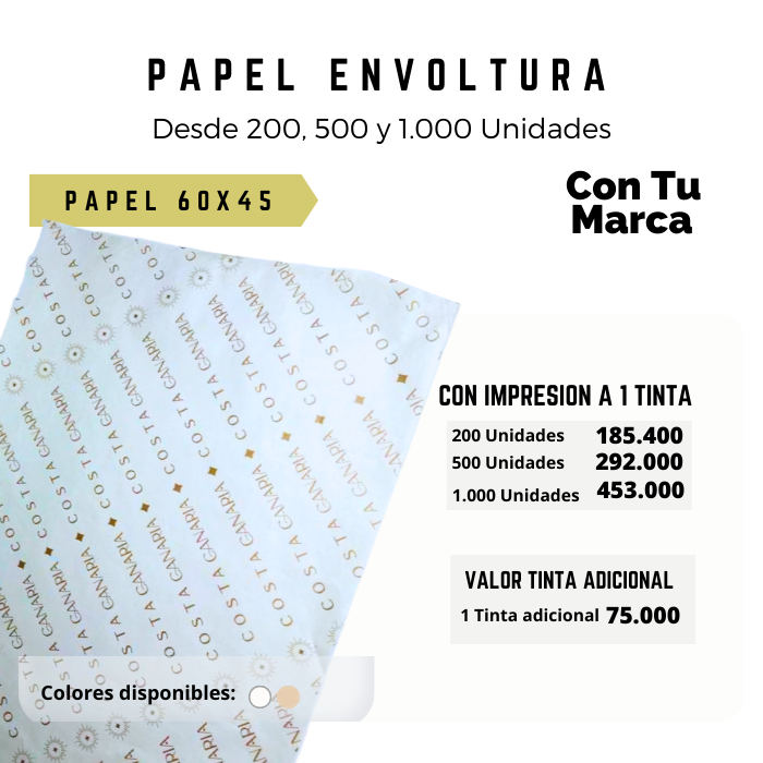 Papel Envoltura Personalizado Impreso