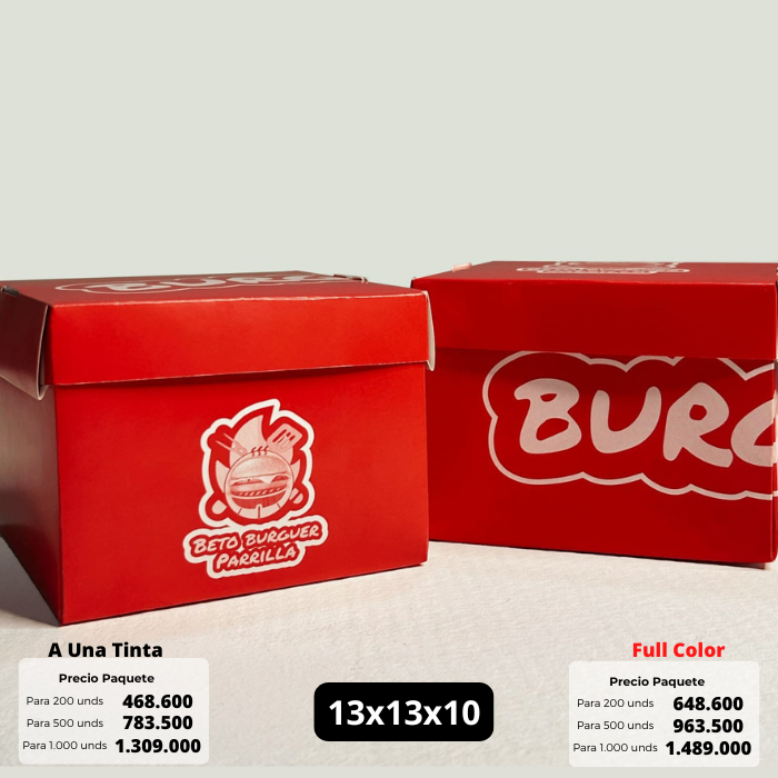 Caja 13x13x10 Caja Ecológica Personalizada
